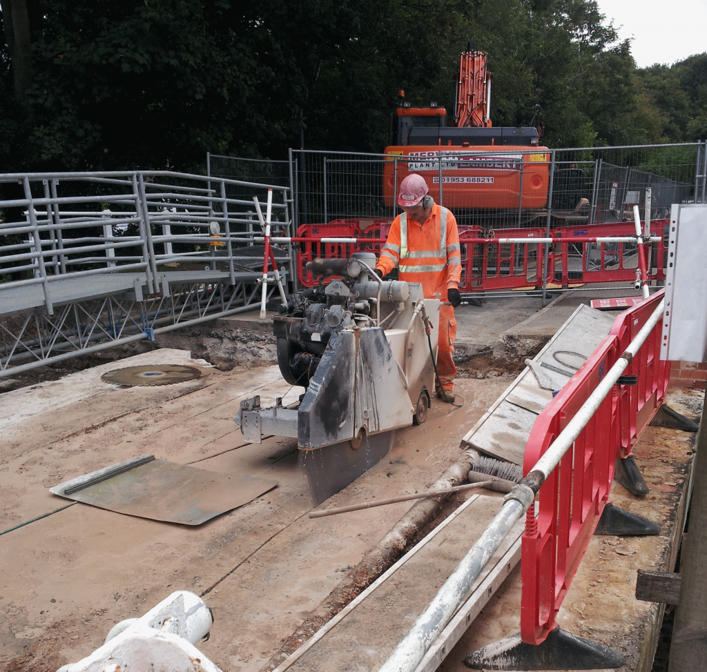 Floor Sawing by Drill Masters, diamond drilling and cutting experts